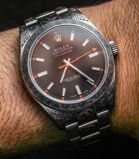 rolex milgauss 116400 engraved by madeworn|milgauss rolex price.